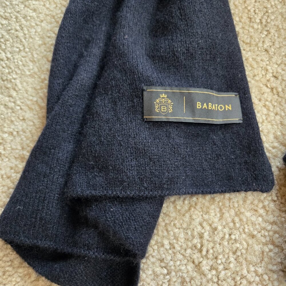 Babaton Cashmere Scarf Knit Black - Picture 5 of 7